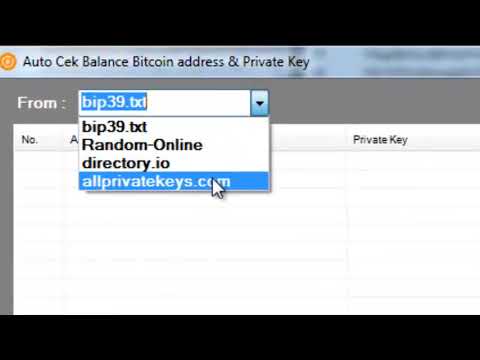 All Bitcoin private keys and Altcoin private keys.