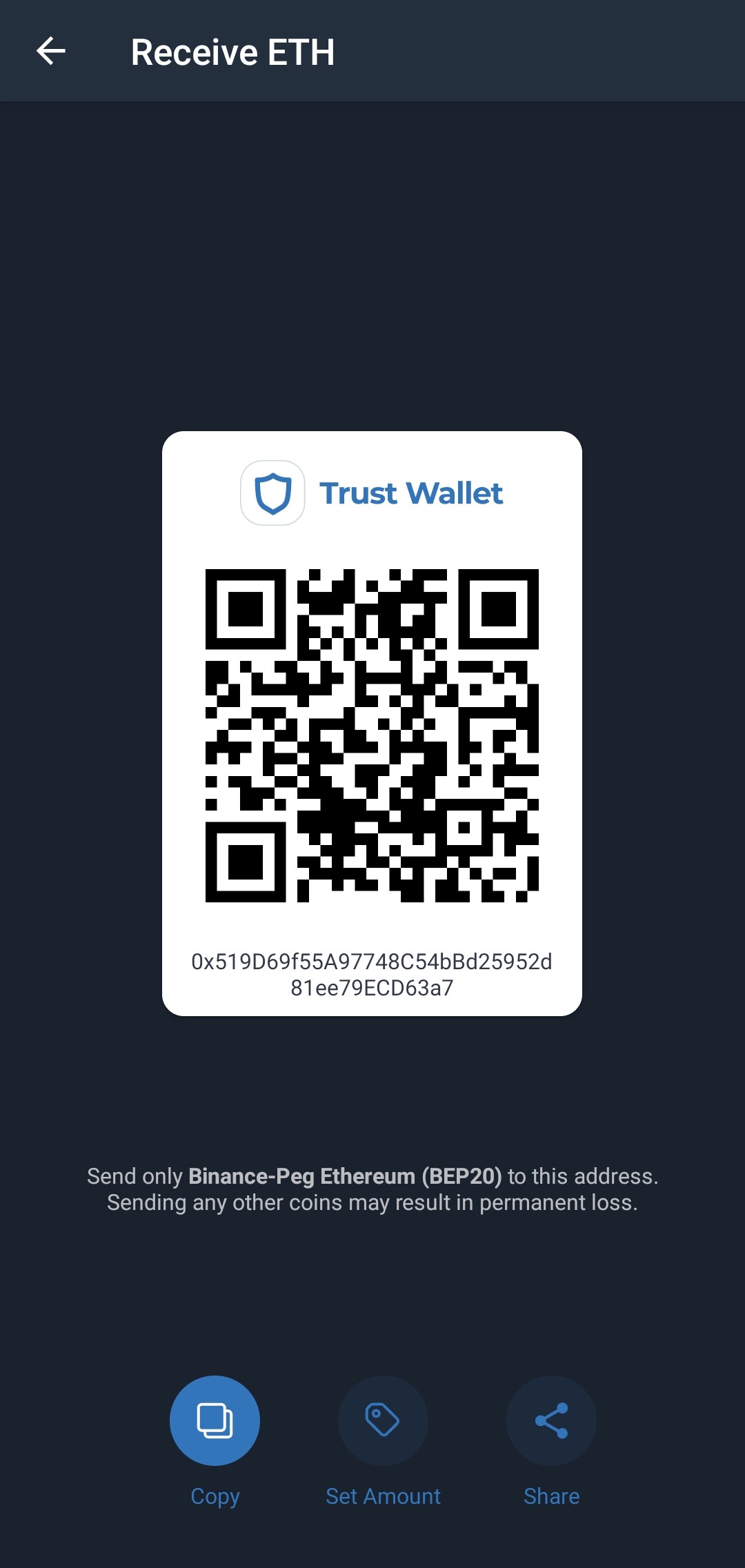 Transferred tokens to WazirX - English - Trust Wallet