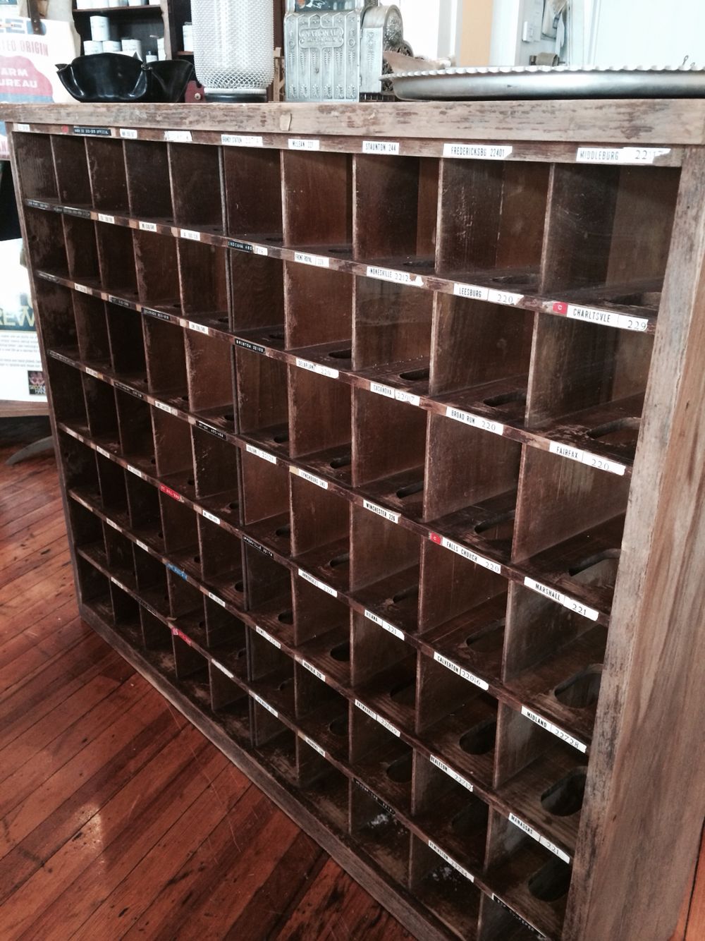 How to Build a Vintage Mail Sorter DIY Shoe Cubby Shelf | Remodelaholic