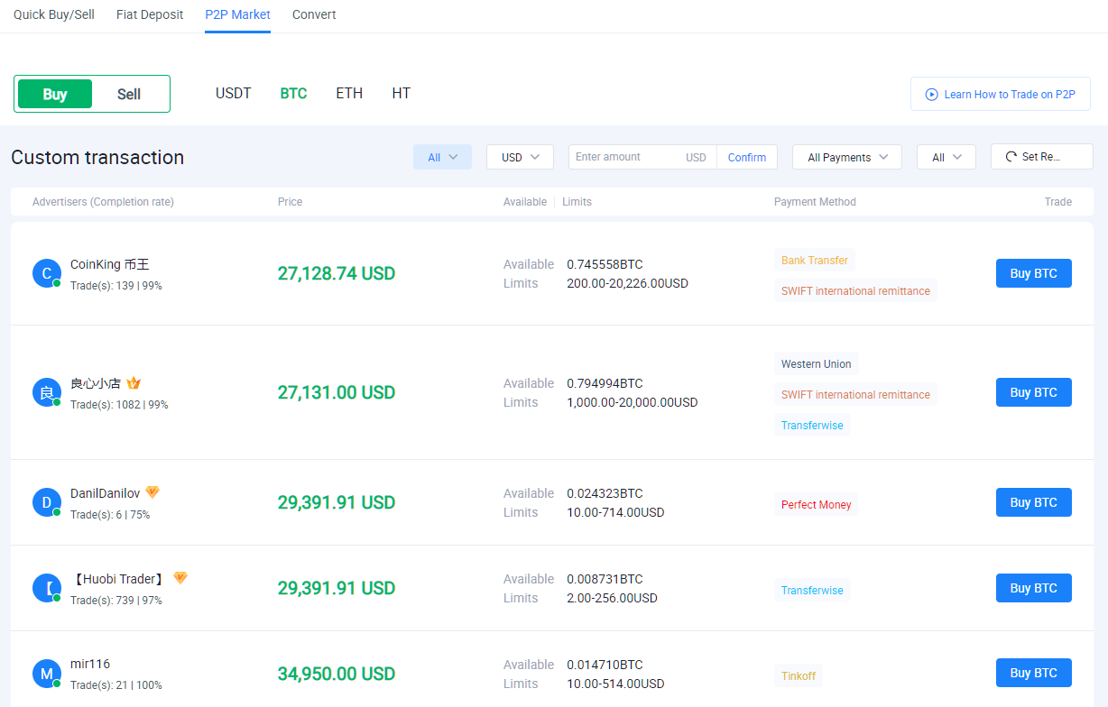 7 Best P2P Exchange Platforms For 