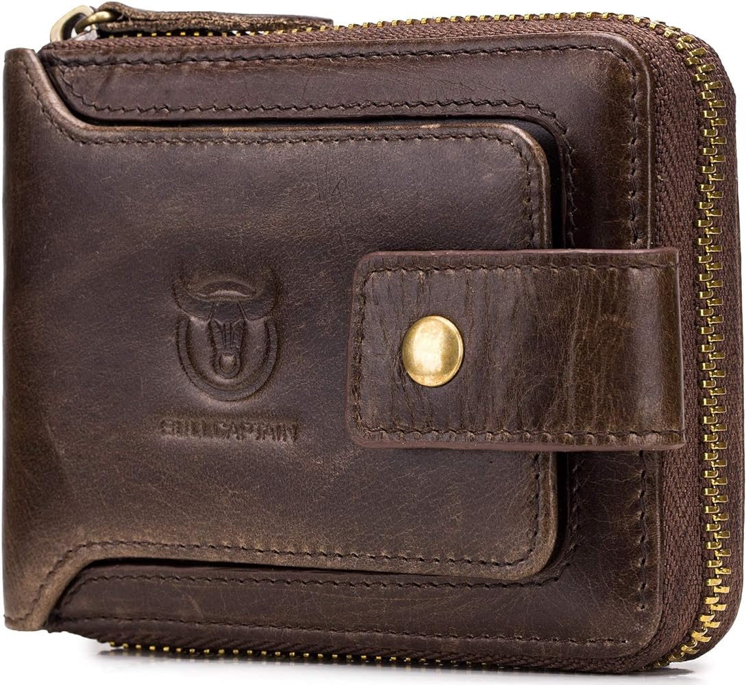 Rfid Safe Mens Real Hunter Leather Wallet - Bornleather