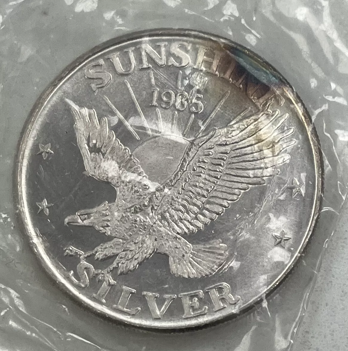 1 OZ Fine Silver Sunshine Mint 4 Star Silver Eagle Round - The Mint