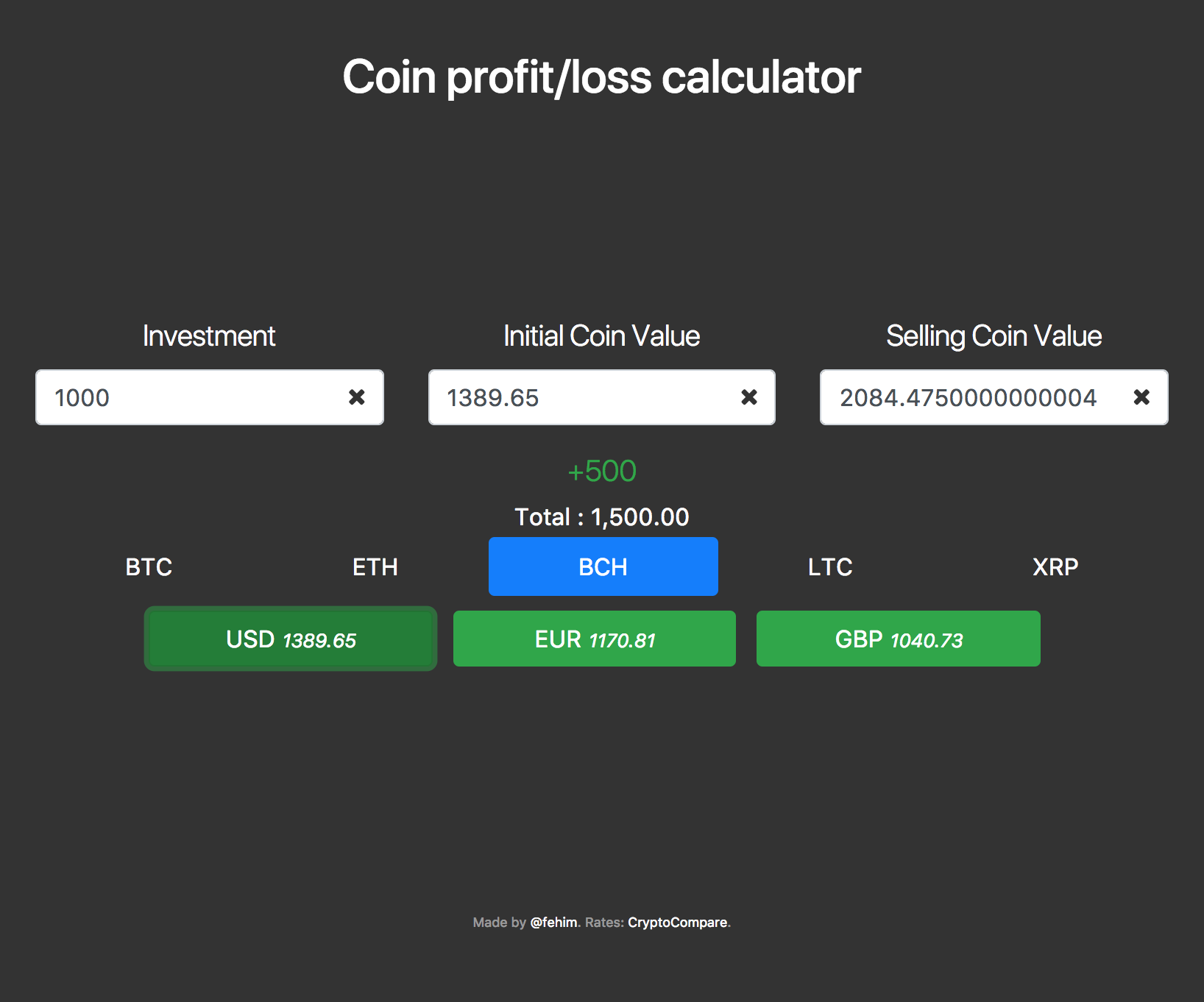 Bitcoin Cash (BCH) Mining Calculator & Profitability Calculator - CryptoGround