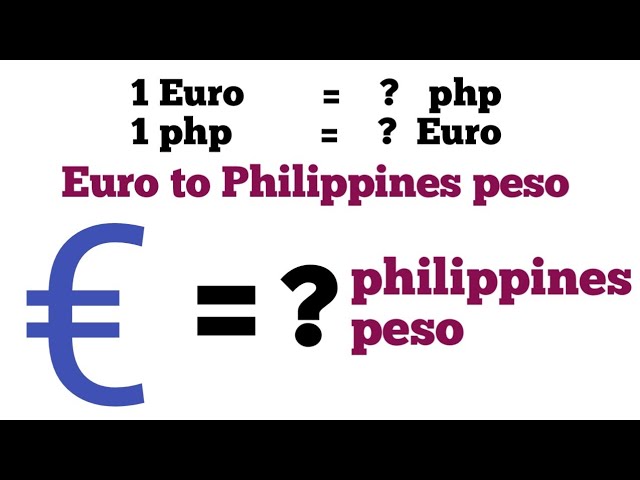 Best Euro to Philippine pesos exchange rate today in Spain - coinlog.fun