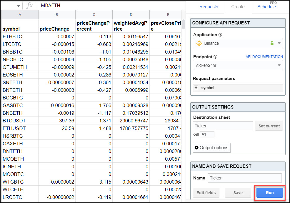 How to connect Excel to Coinmarketcap API - The Excel Club