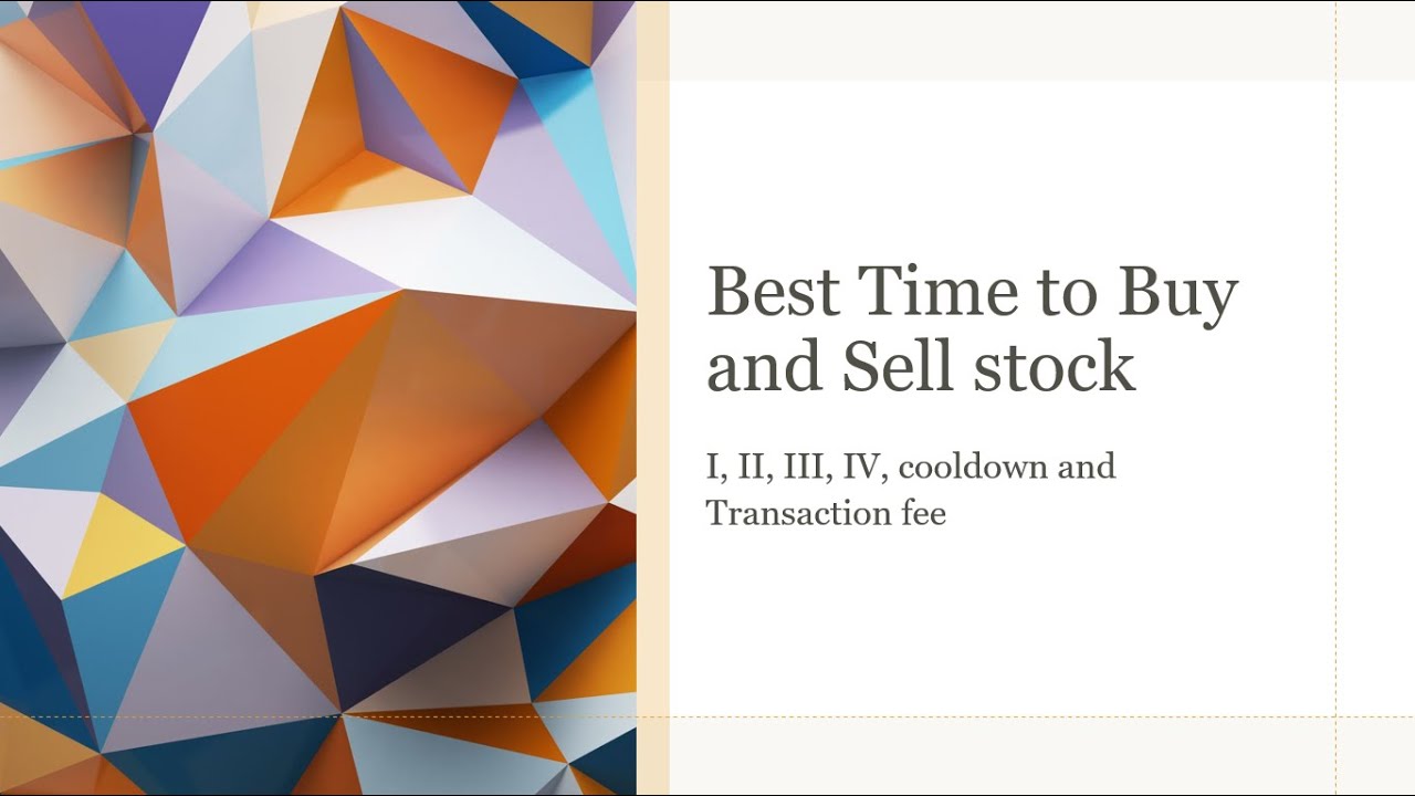 [LeetCode, 리트코드] Best Time to Buy and Sell Stock with Cooldown