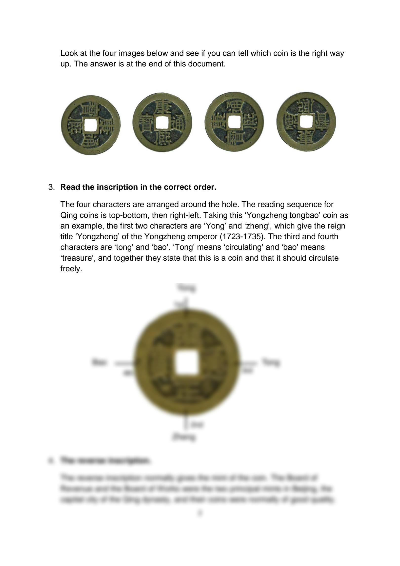 CHINESE COIN ID GUIDE (4 characters) - Calgary Coin Gallery