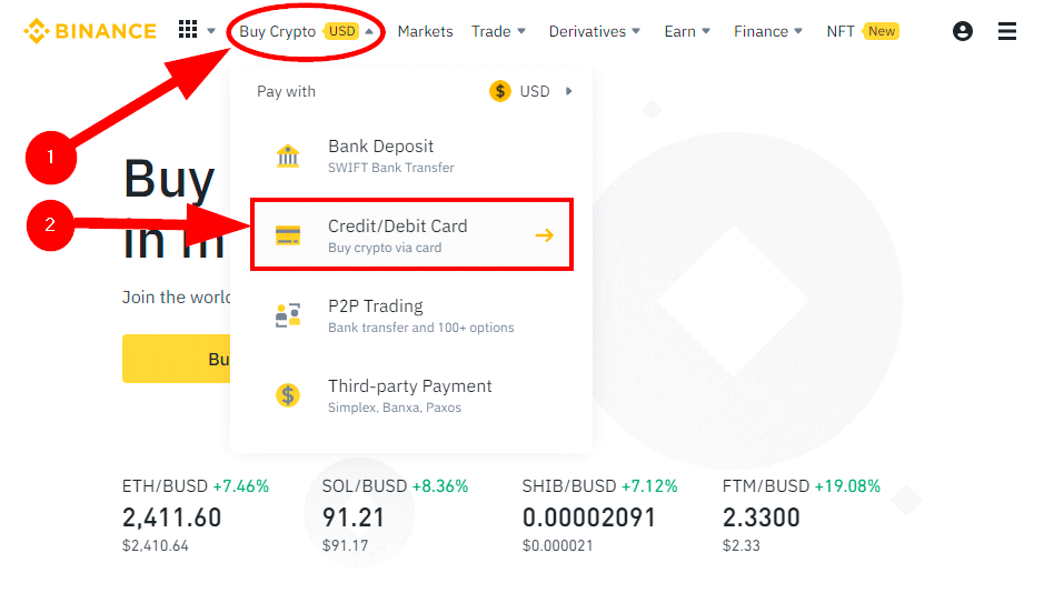 You Can Now Buy Crypto on Binance Using Credit Card | BitPinas