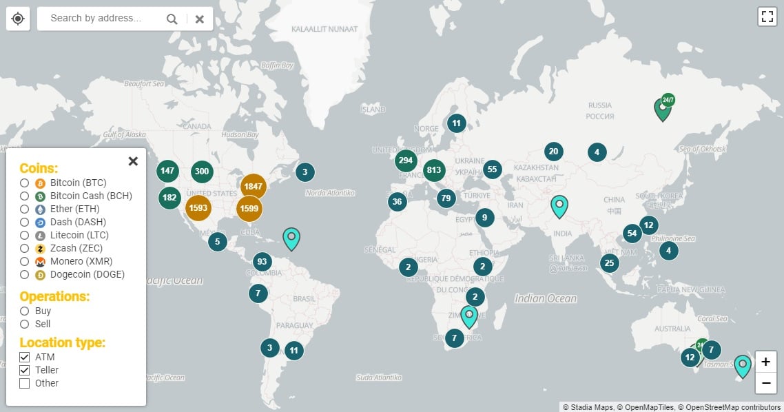 Bitcoin ATMs worldwide | Statista