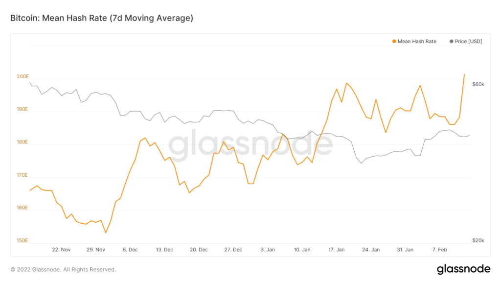 Bitcoin Network Hash Rate