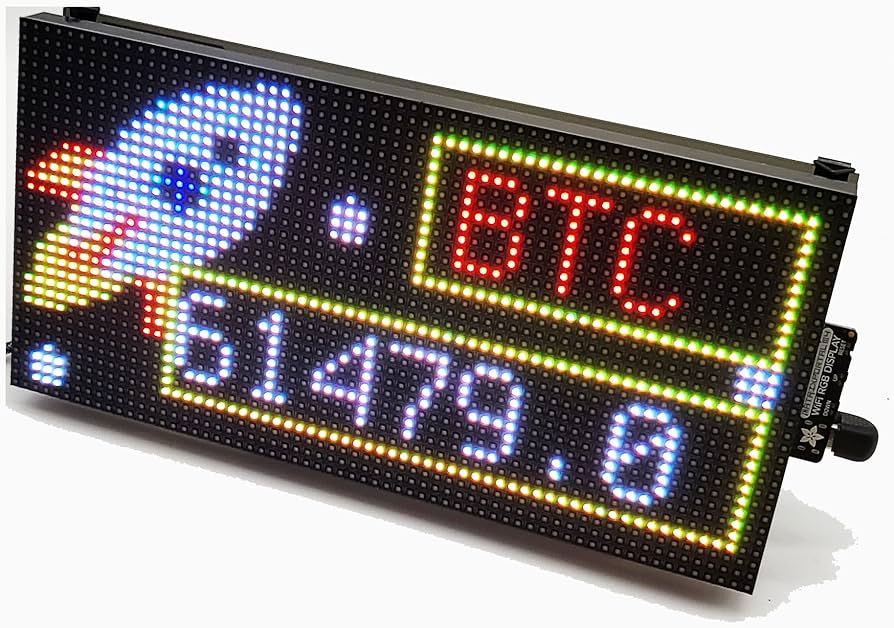 USB Wifi Bitcoin Price Ticker Screen