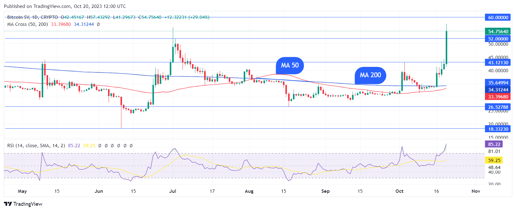 BSVUSD Charts and Quotes — TradingView