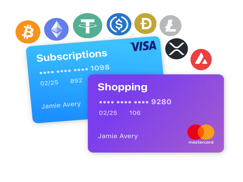 Embily Crypto - Debit Visa Card | Plastic & Virtual | Free delivery!