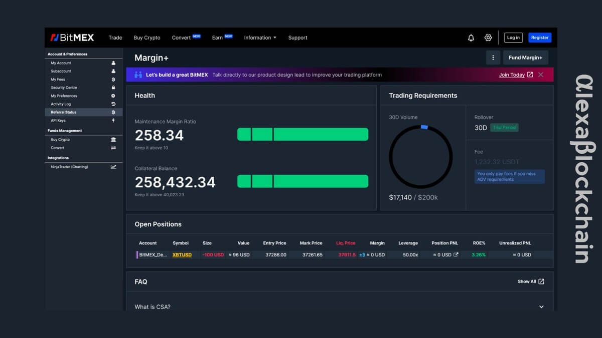 Introducing Margin+ For More Capital-Effective Trading | BitMEX Blog