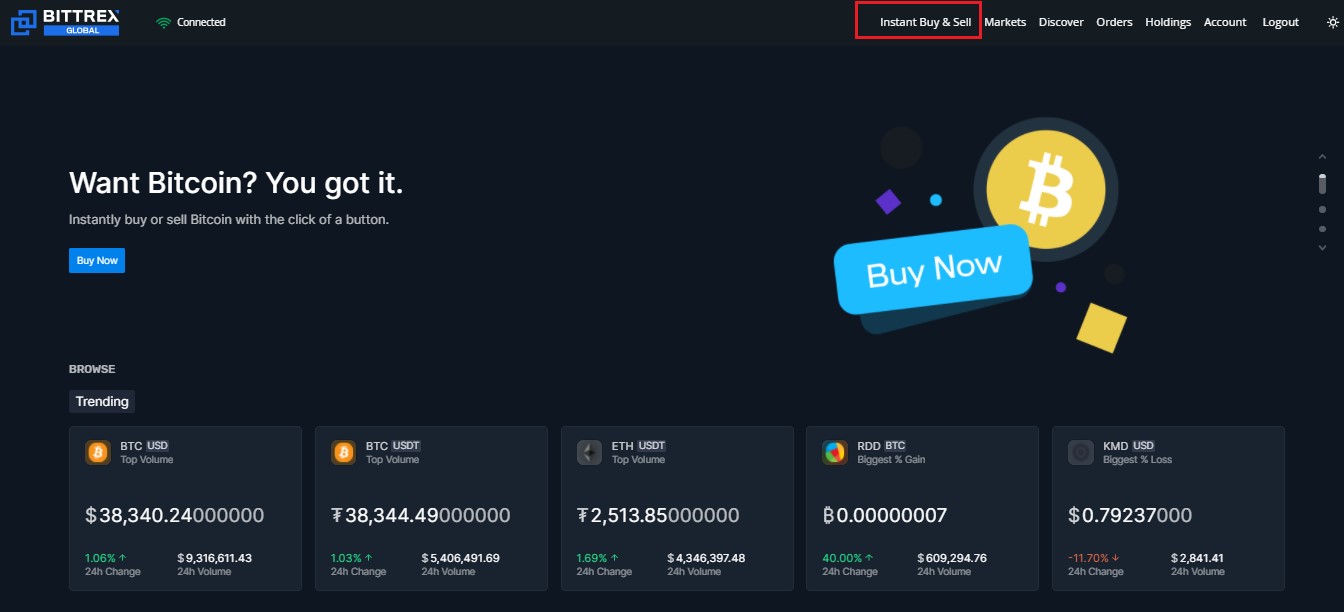 Bittrex Global Site Status