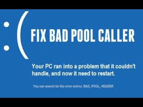 BSOD BAD POOL CALLER - Microsoft Community