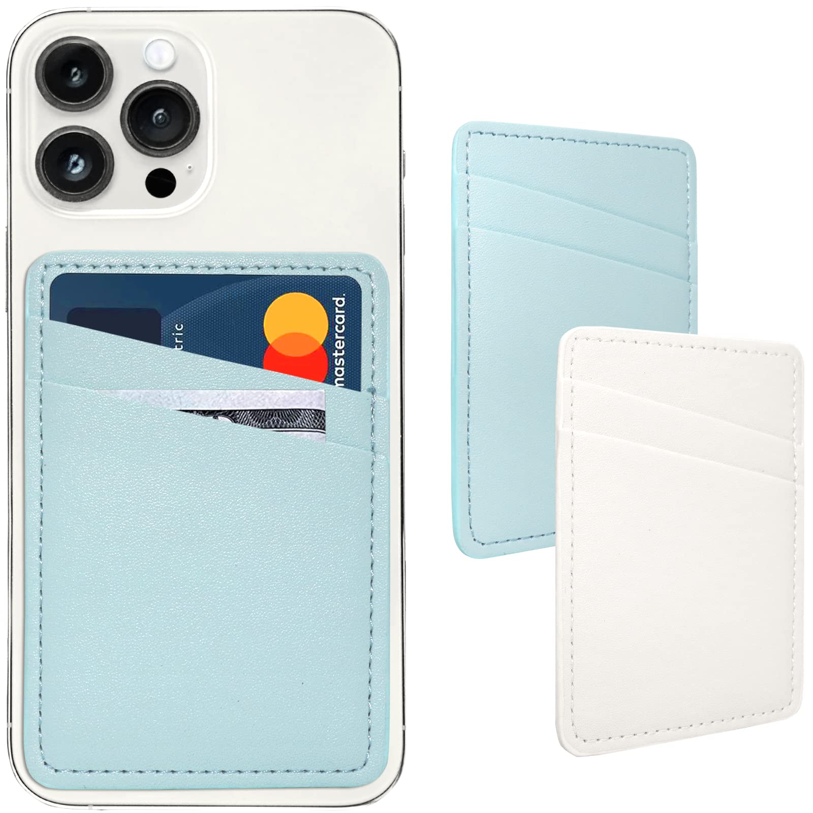 Blue Silicone Cell Phone Wallet