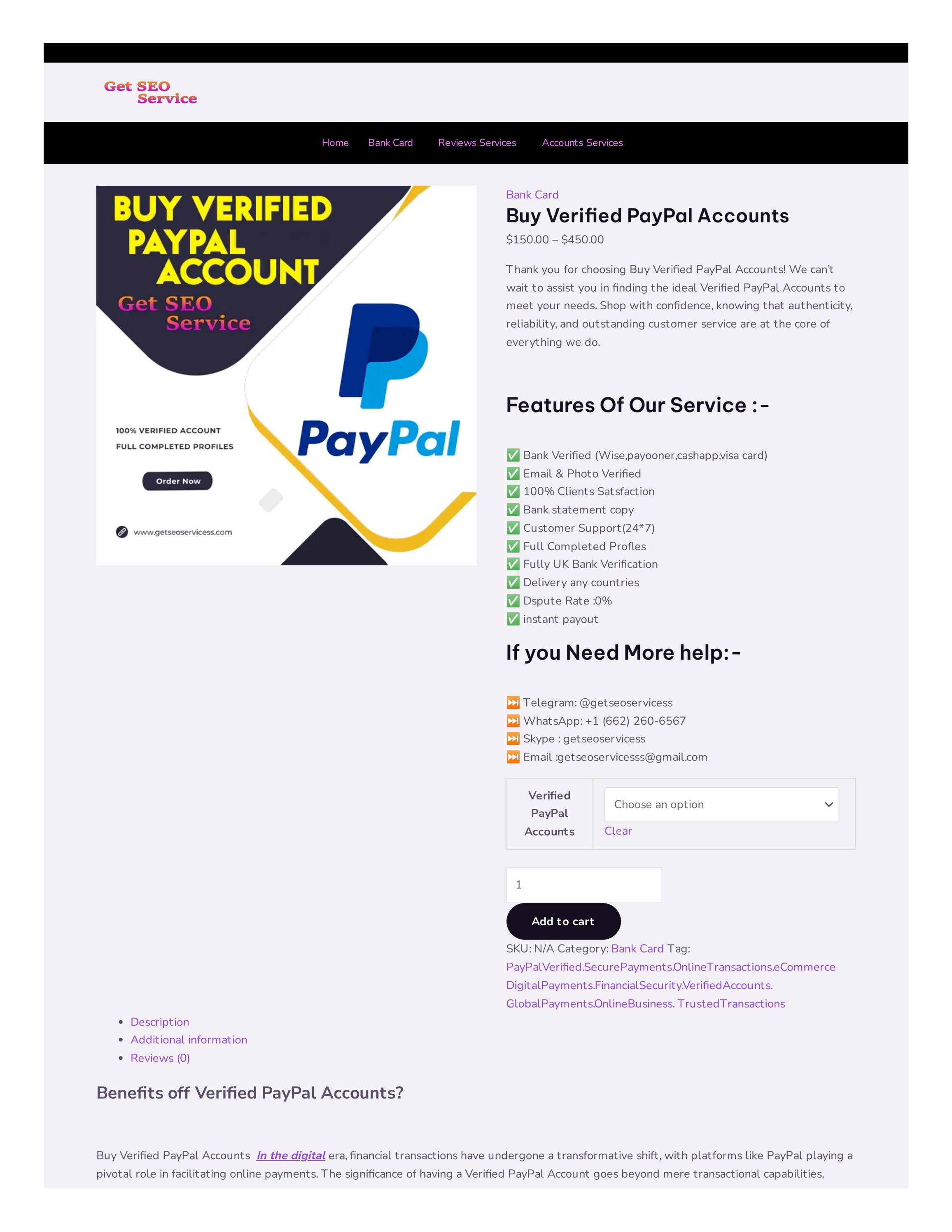 Buy Verified PayPal Accounts | omz:forum