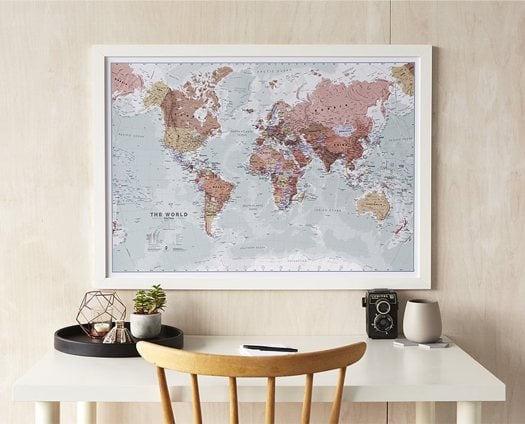 Custom Made Personalised maps | Paper and Framed prints