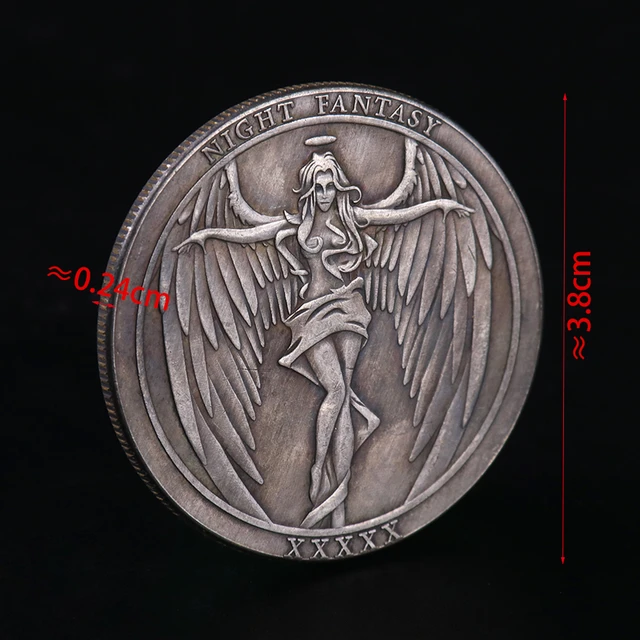 Old Silver Hobo Satan Devil Coin – Metal Field Shop