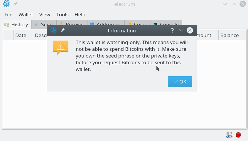 Create Bitcoin Cold Storage with Electrum (without hardware wallet) – Seedor