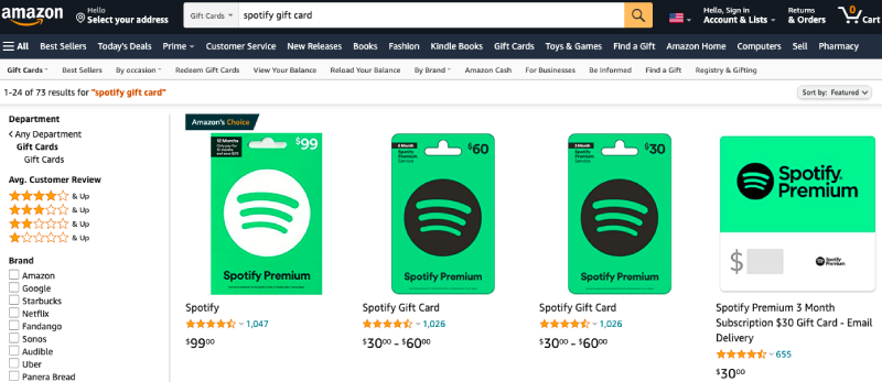 How to Use a Spotify Gift Card for Spotify Premium