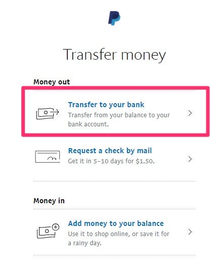 How do I withdraw money from my PayPal account? | PayPal GB