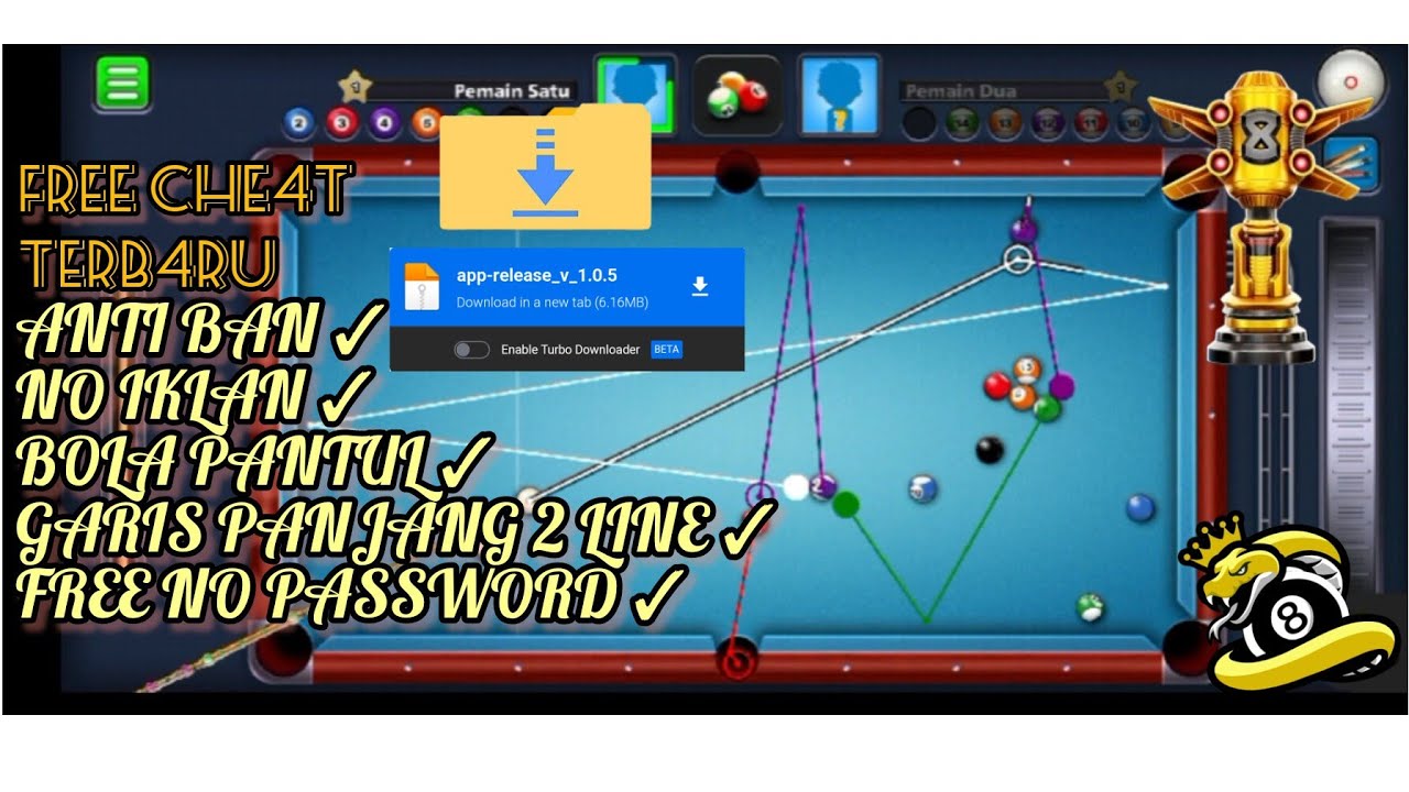 Download 8 Ball Pool (MOD, Long Lines) APK for android