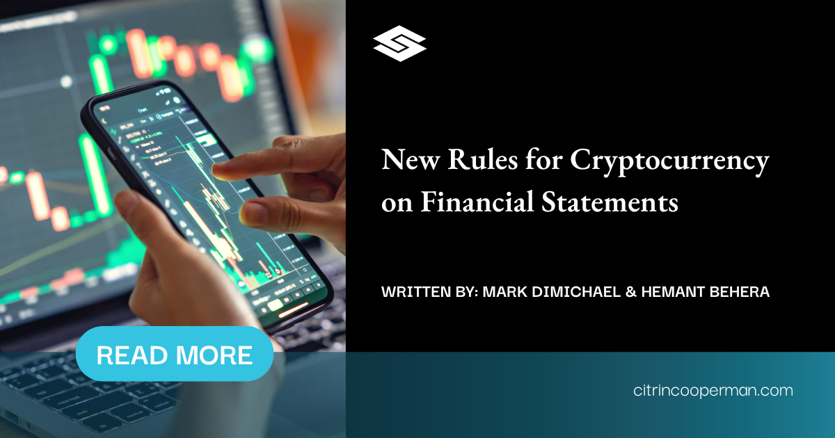 Cryptocurrency Accounting On The Financial Statements | M& I