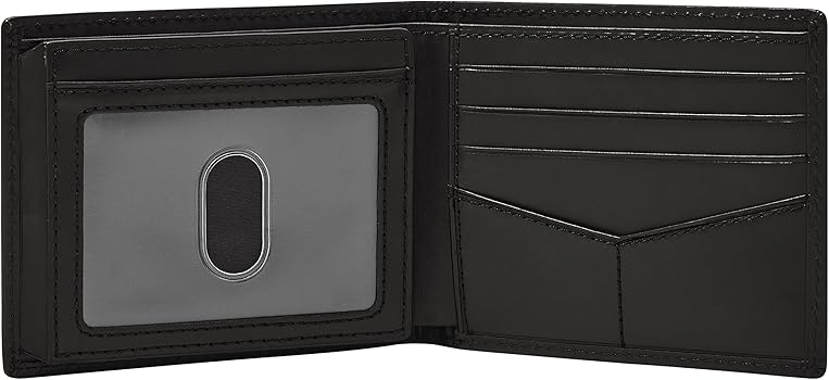 Fossil Men's Leather Wallet Derrick Rfid-Blocking Bifold with Flip Id | Westland Mall