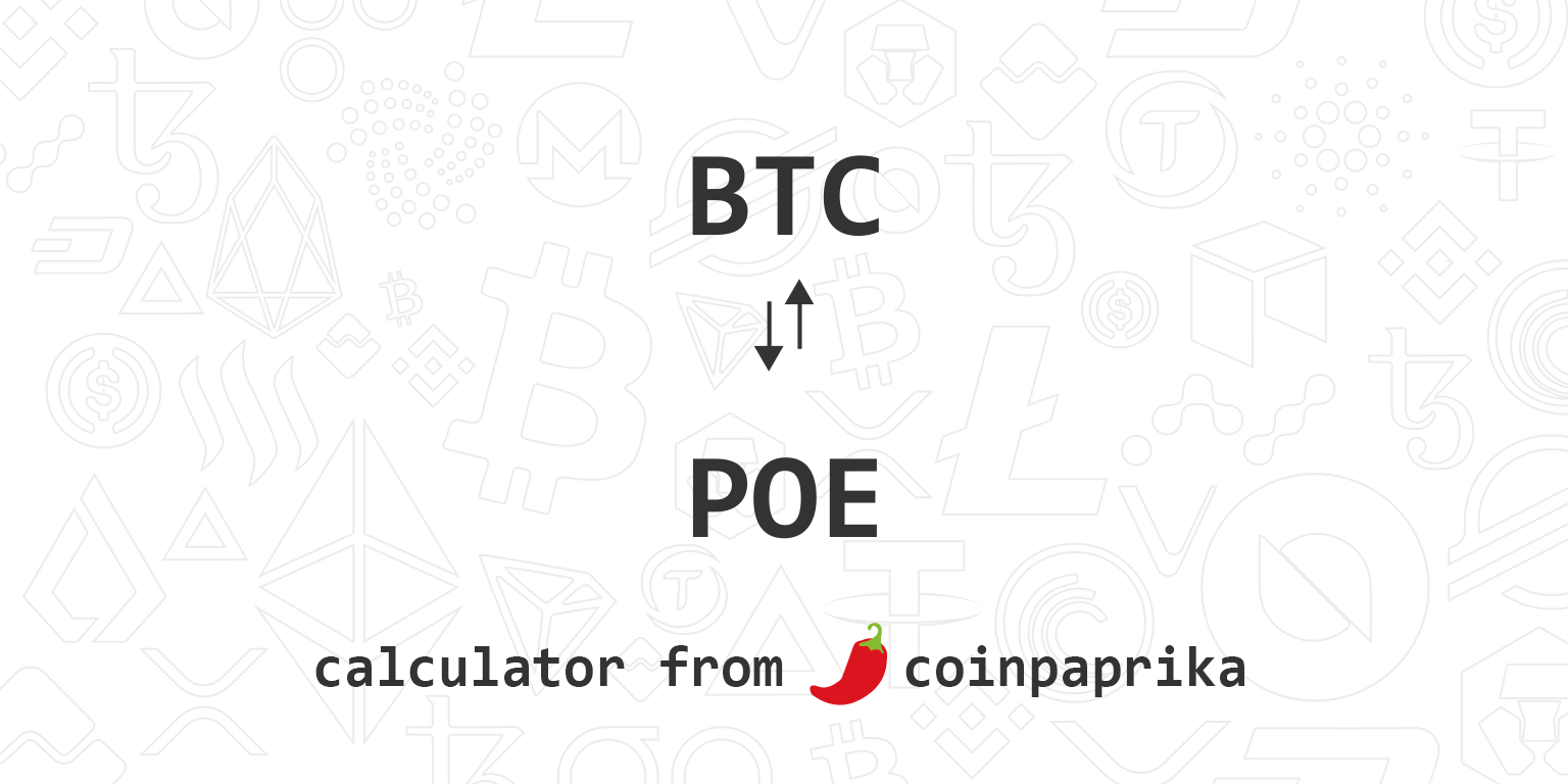 POEBTC Charts and Quotes — TradingView