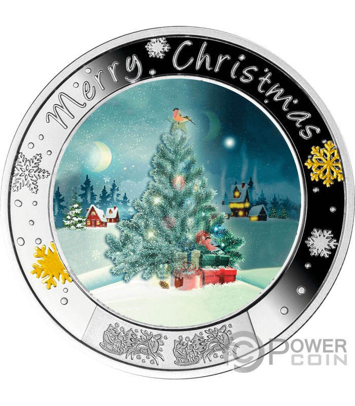 1 oz Christmas Santa Silver Round - Private Bullion