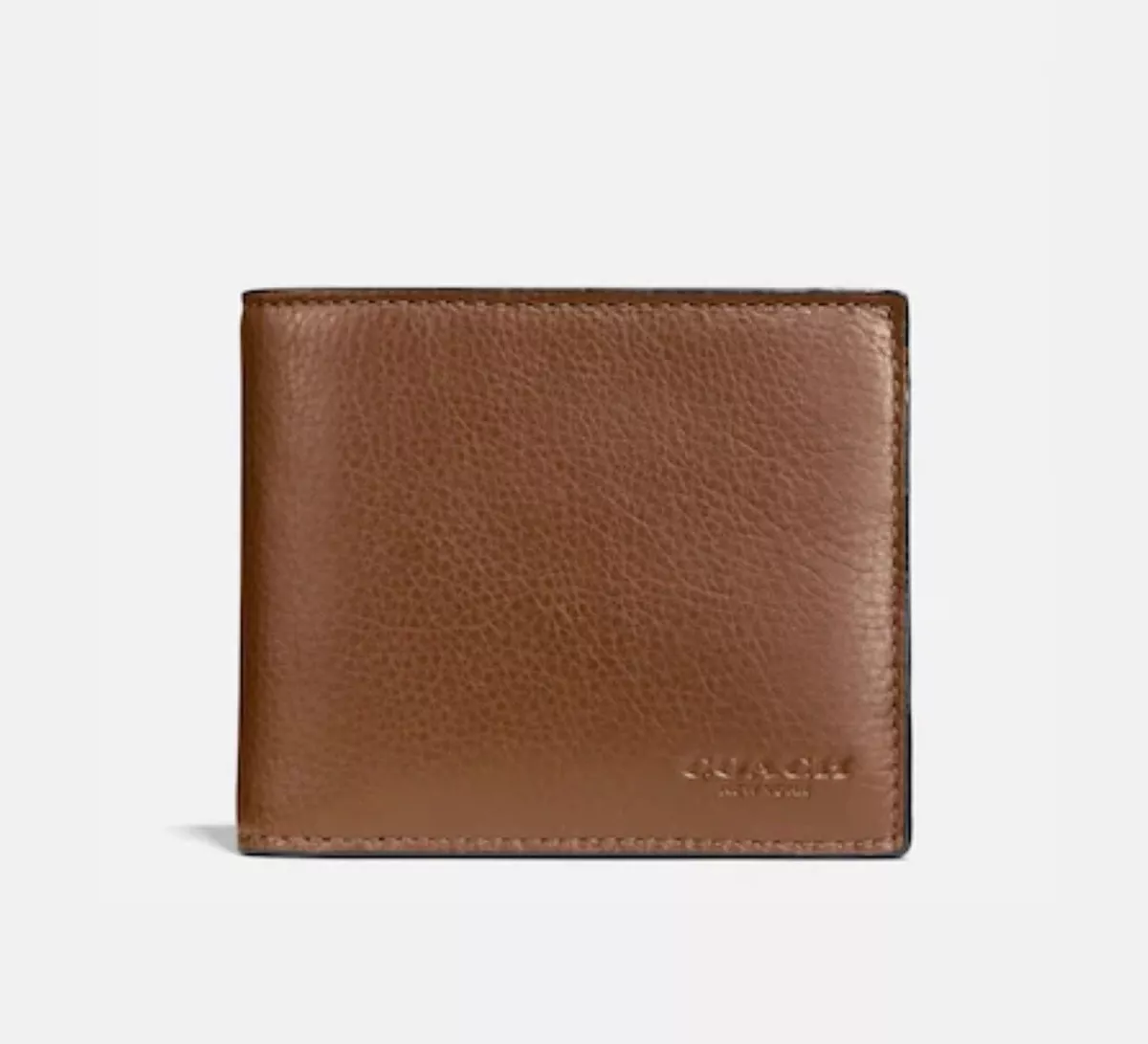 COACH Compact ID Wallet in Sport Calf Leather (Dark Vietnam | Ubuy