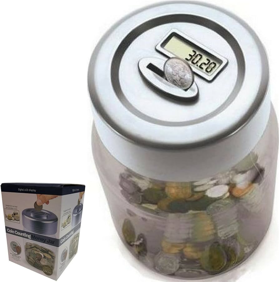 Digital Coin Counting Money Jar fit Australian Coin with LCD Display F – Living Today