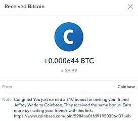 Coinbase Referral Code $10 BTC SignUp Bonus