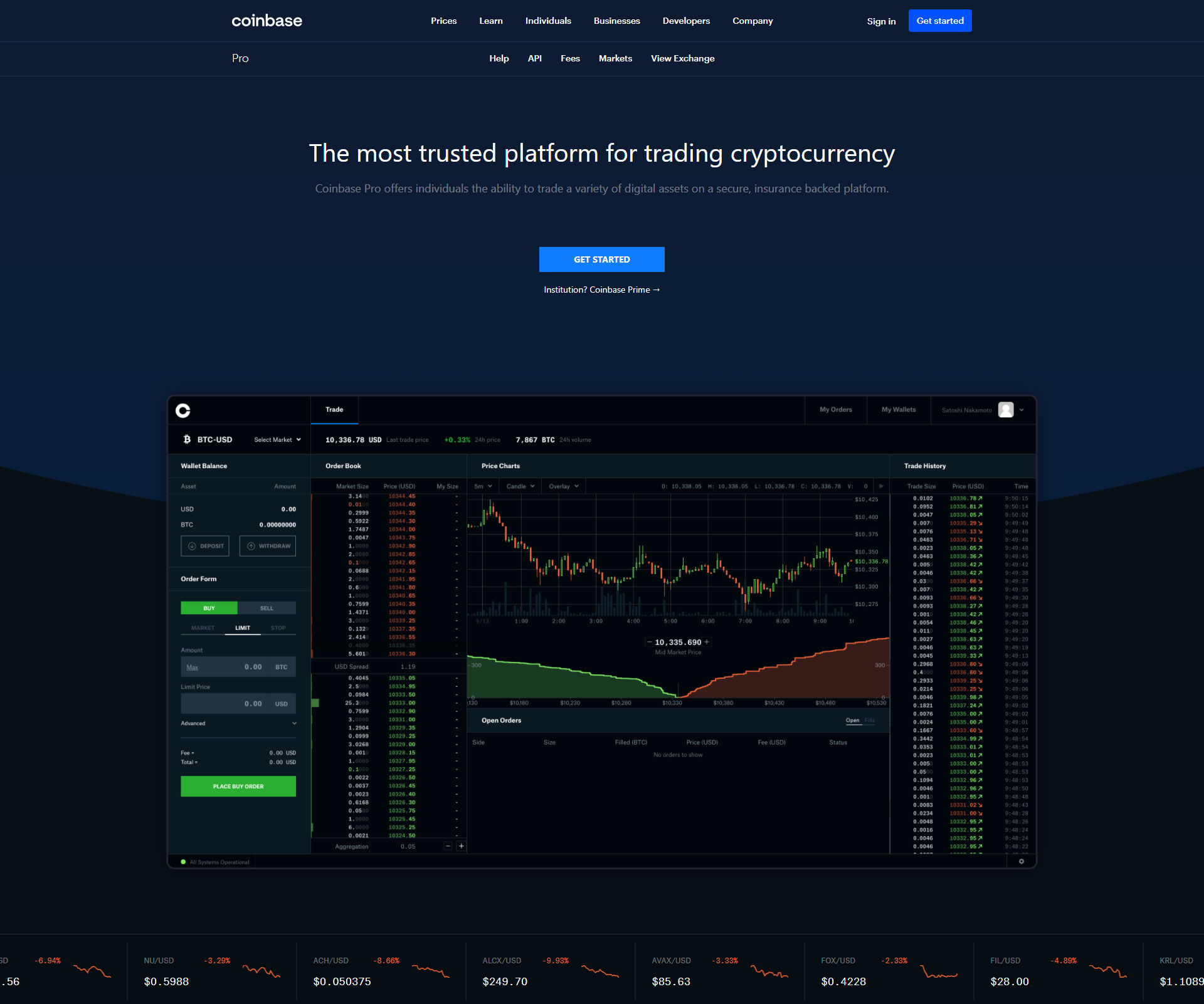 Coinbase Pro | Digital Asset Exchange