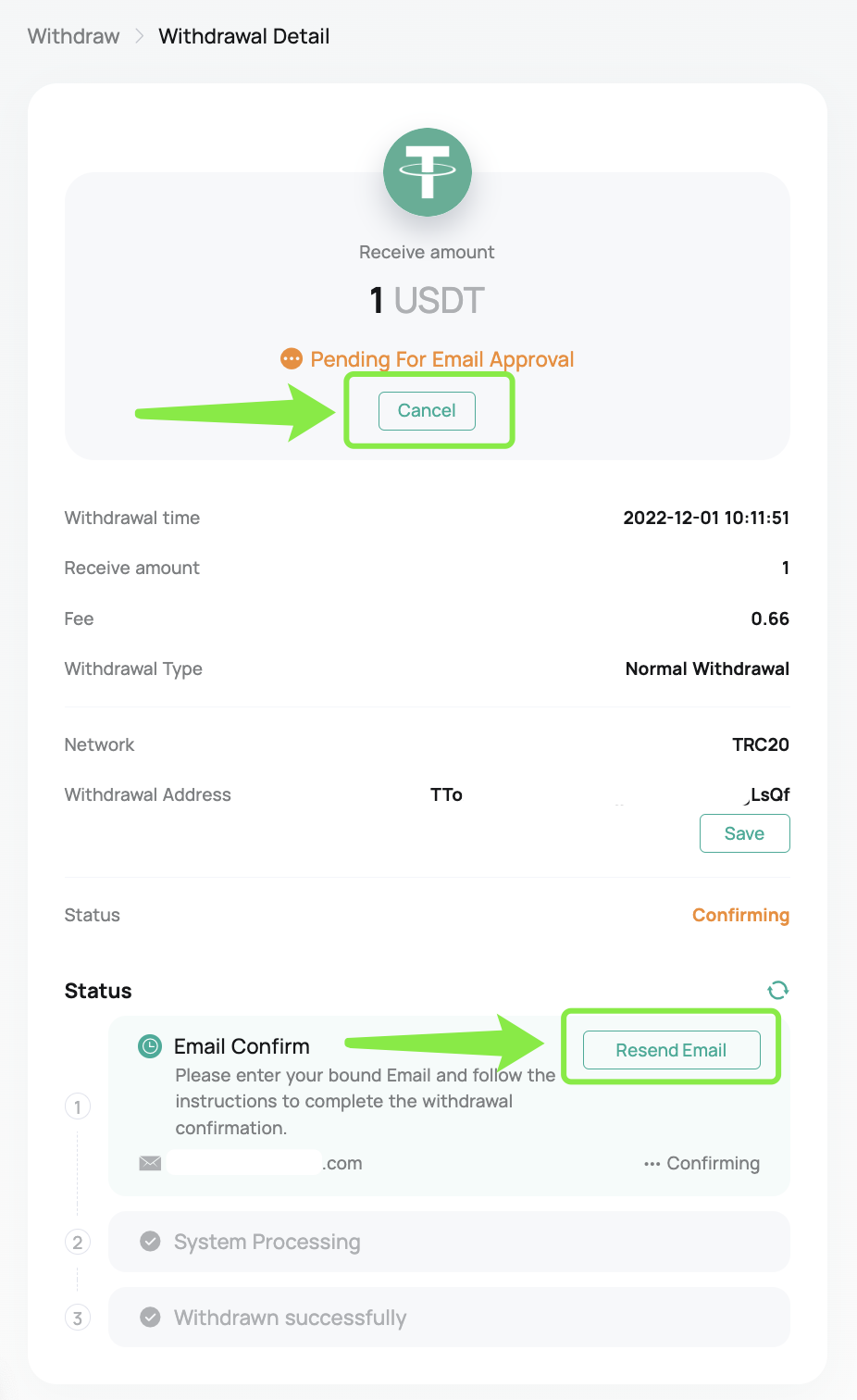 Coinex Reporting: 'Invalid withdrawal address' · Issue # · ccxt/ccxt · GitHub