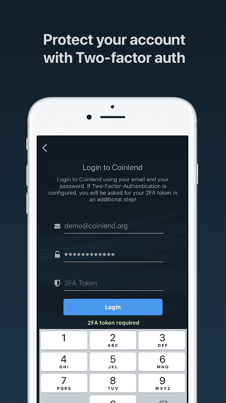 Cryptocurrency Lending Investment Platforms : Coinlend app