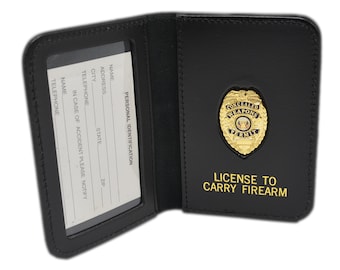 Custom Concealed Weapons Permit | Badge And Wallet