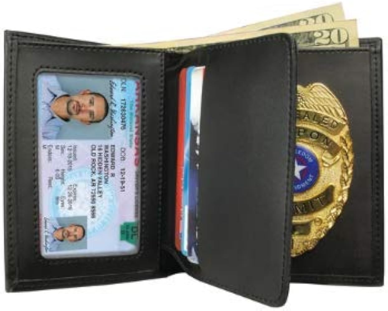 Concealed Carry Permit Badge Wallet | CWP Wallet | CCP Wallet