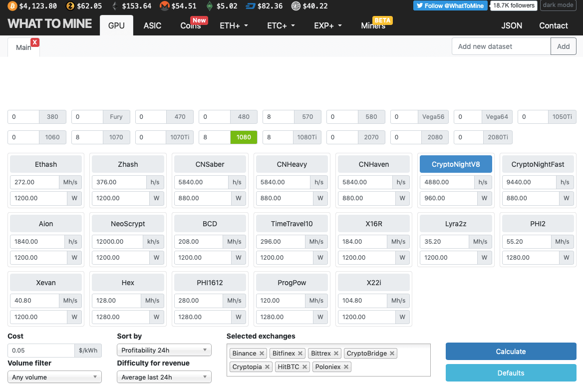 CPU coins mining profit calculator compared - coinlog.fun