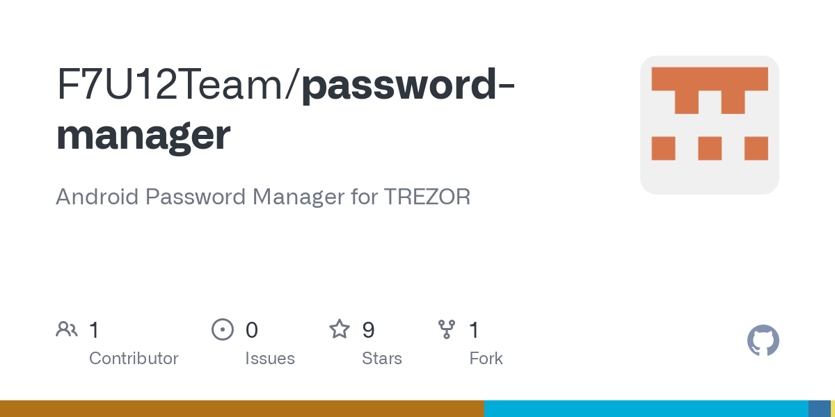GitHub - makk4/tpass: trezor password manager interface