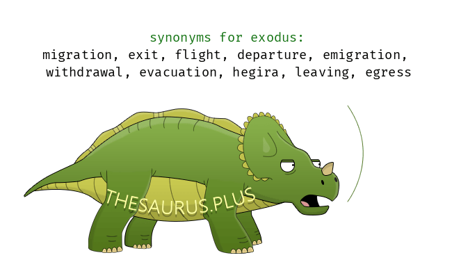 Exodus synonyms, exodus antonyms - coinlog.fun