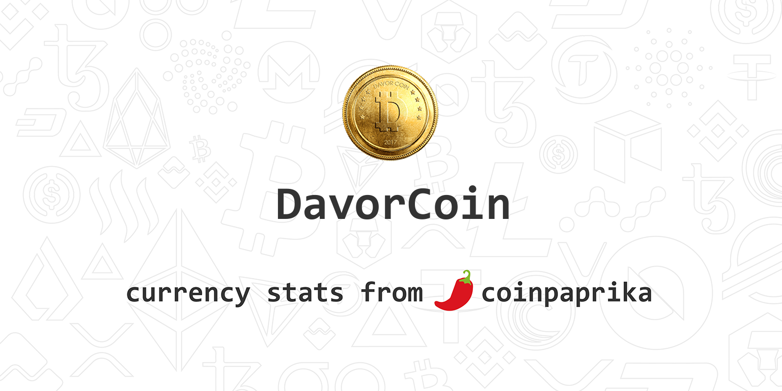 List of DavorCoin DAV Exchanges to Buy, Sell & Trade – coinlog.fun