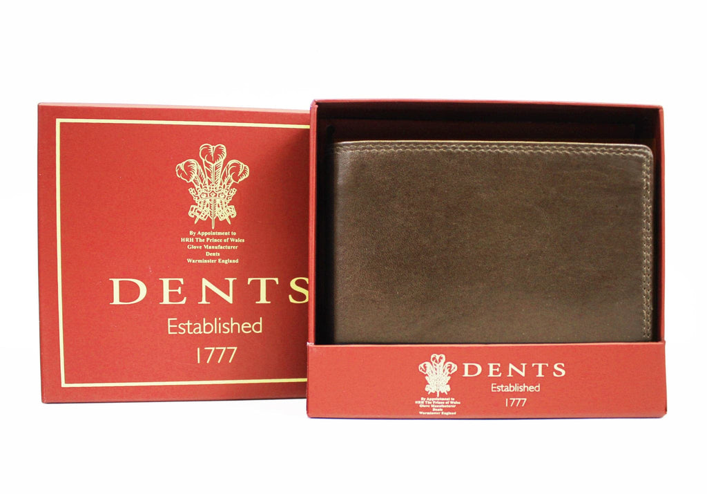 Dents Beauley Grained Leather Billfold Coin Pocket Wallet - Cognac | Pen Heaven