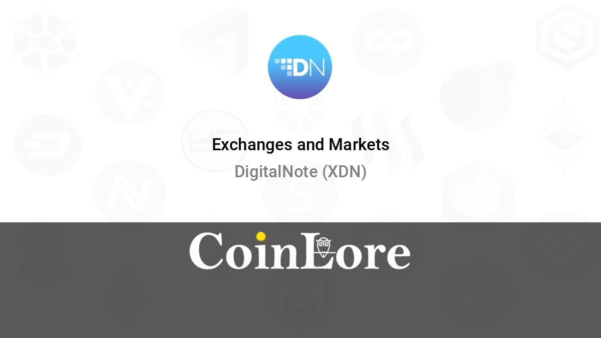 DigitalNote (XDN) price, market cap | $ | Chart | COIN