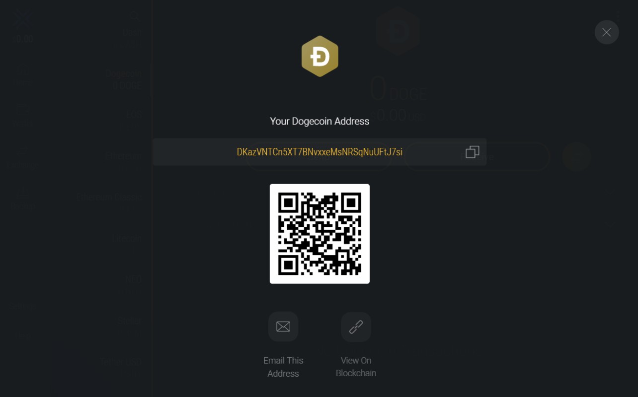 Dogecoin Wallet - Zengo