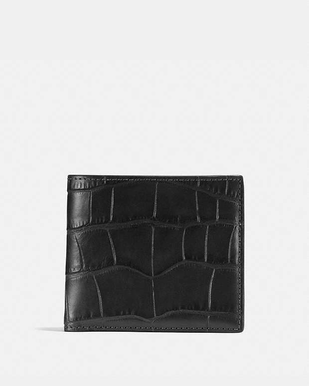 Men's Leather Bifold Wallet – Gray Leather with Bill Compartments and Credit Card Slots | ZenZoi