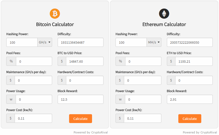 Bitcoin (BTC) Mining Profit Calculator - WhatToMine