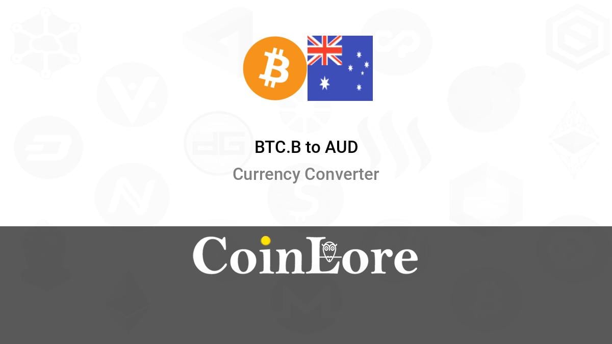 Convert Bitcoins to Australian Dollars | BTC To AUD Exchange Rate